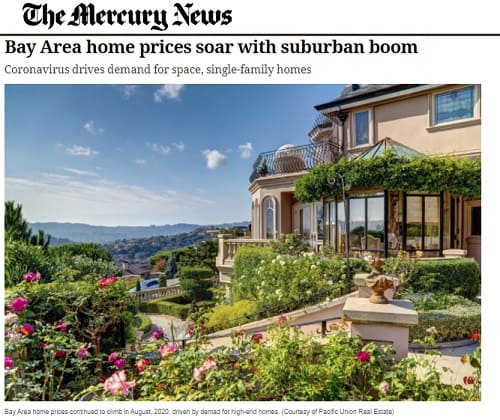 2020年10月7日 The Mercury Newsのリンク画像です。