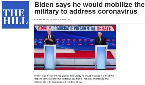 2020年3月15日 THE HILLのリンク画像です。