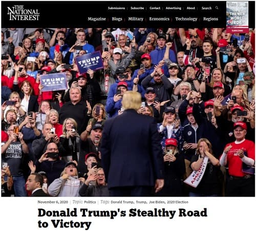 2020年11月6日 THE NAIONAL NTERESTのリンク画像です。