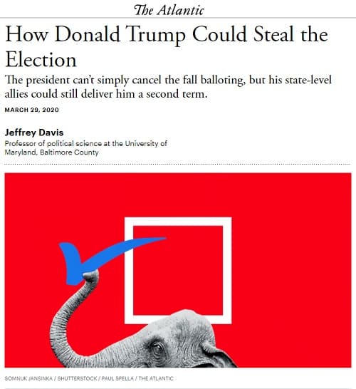 2020年3月29日 The Atlanticのリンク画像です。