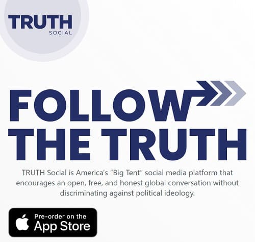 TRUTH SOCIALへのリンク画像です。