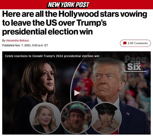 2024年11月7日 NEW YORK POSTへのリンク画像です。