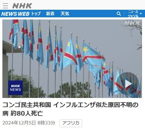 2024年12月5日 NHK NEWS WEBへのリンク画像です。