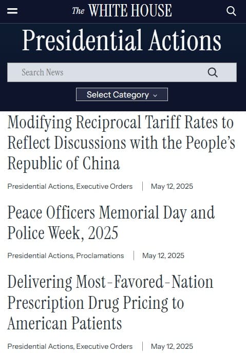 ホワイトハウスへのリンク画像です。