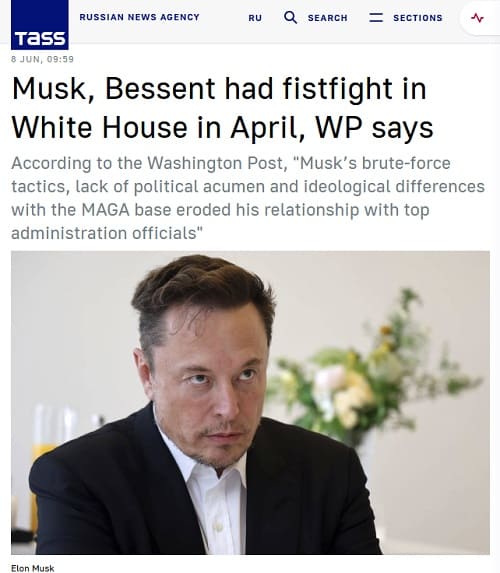 2025年6月8日 タス通信へのリンク画像です。