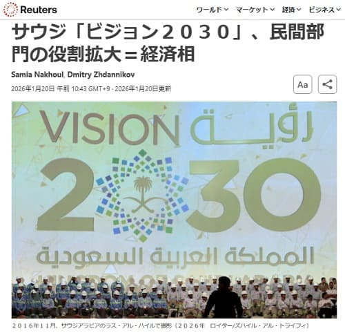 2026年1月20日 Reutersへのリンク画像です。