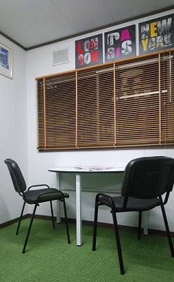 札幌市西区福井LSのレッスンブースです。