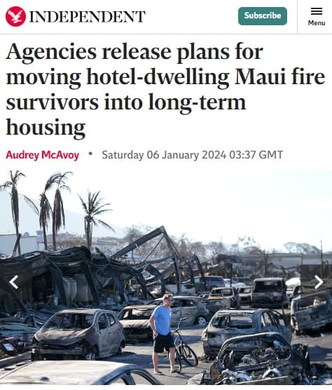 2024年1月6日 INDEPENDENTへのリンク画像です。