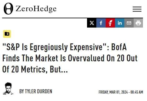 2024年3月1日 Zero Hedgeへのリンク画像です。