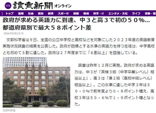 2024年5月9日 読売新聞へのリンク画像です。