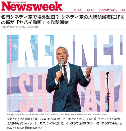 2024年6月4日 Newsweekへのリンク画像です。