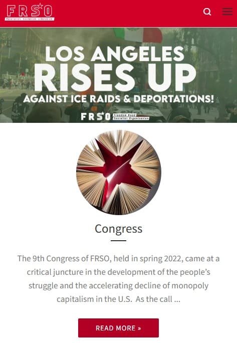 Freedom Road Socialist Organizationへのリンク画像です。