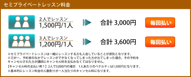 セミプライベートレッスン